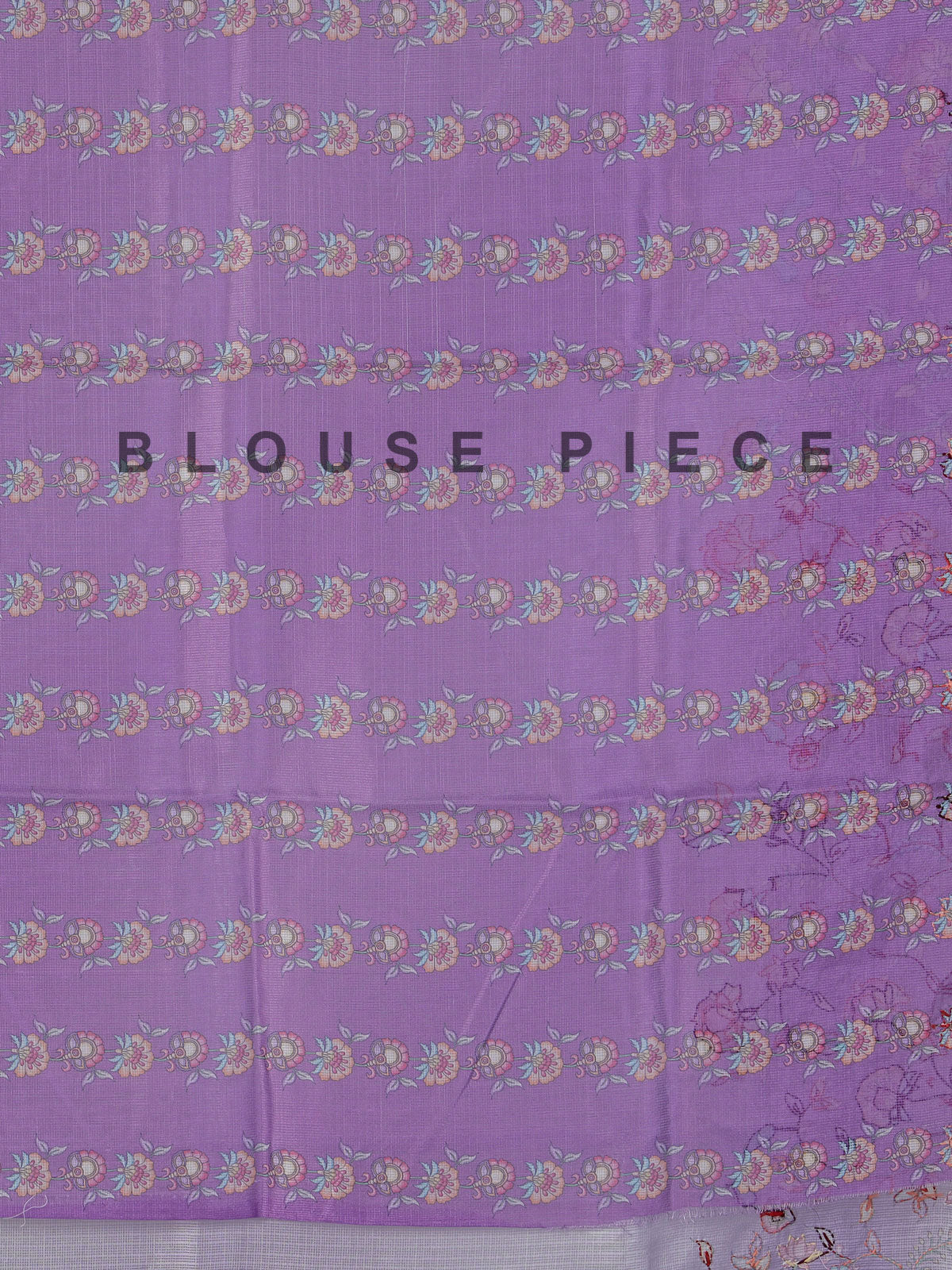 Purple semi tusser silk saree
