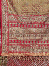 Olive kanjivaram silk embellished saree