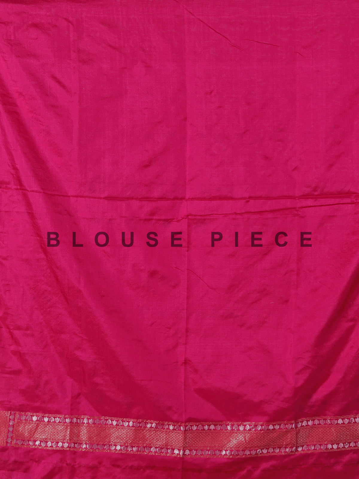 Rani pink zari saree in banarasi silk