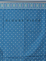 Blue art silk zari border festive saree