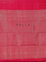 Rani pink art silk zari festive wear saree