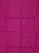 Magenta semi silk embroidery traditional saree