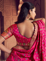 Multicolor zari worked banarasi silk lehenga choli