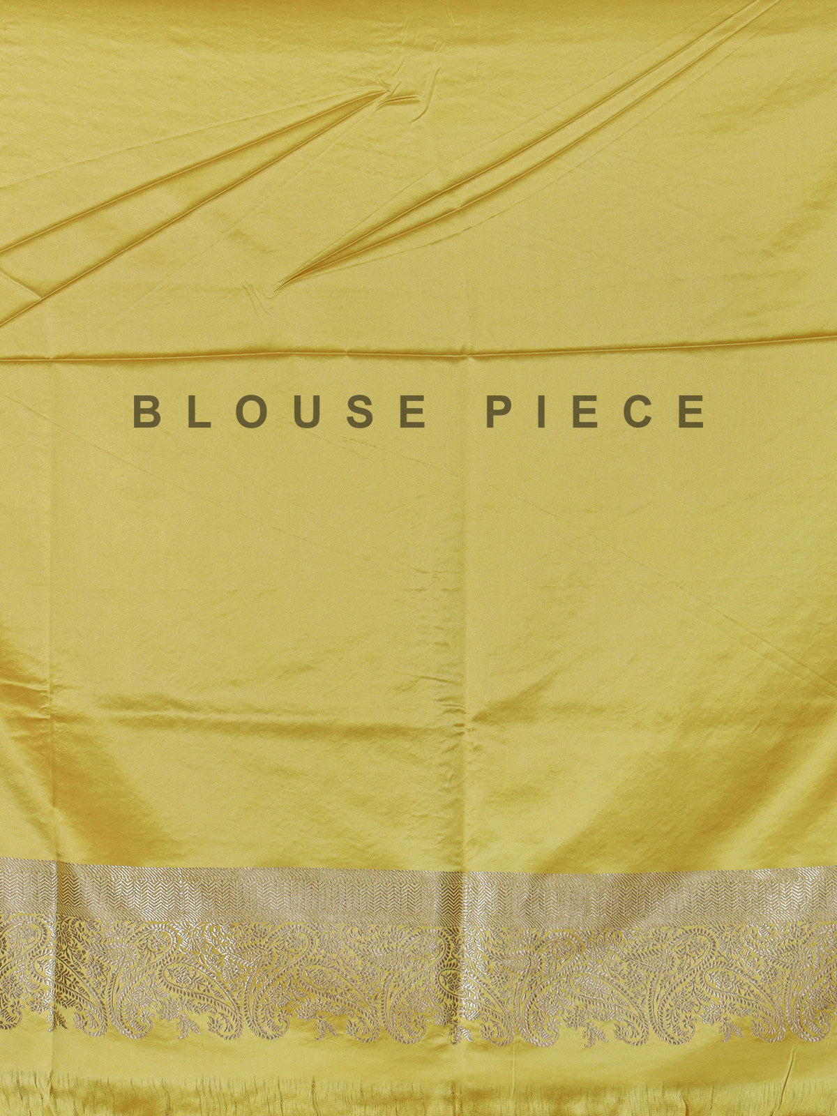 Yellow semi silk saree with festive zari detailing