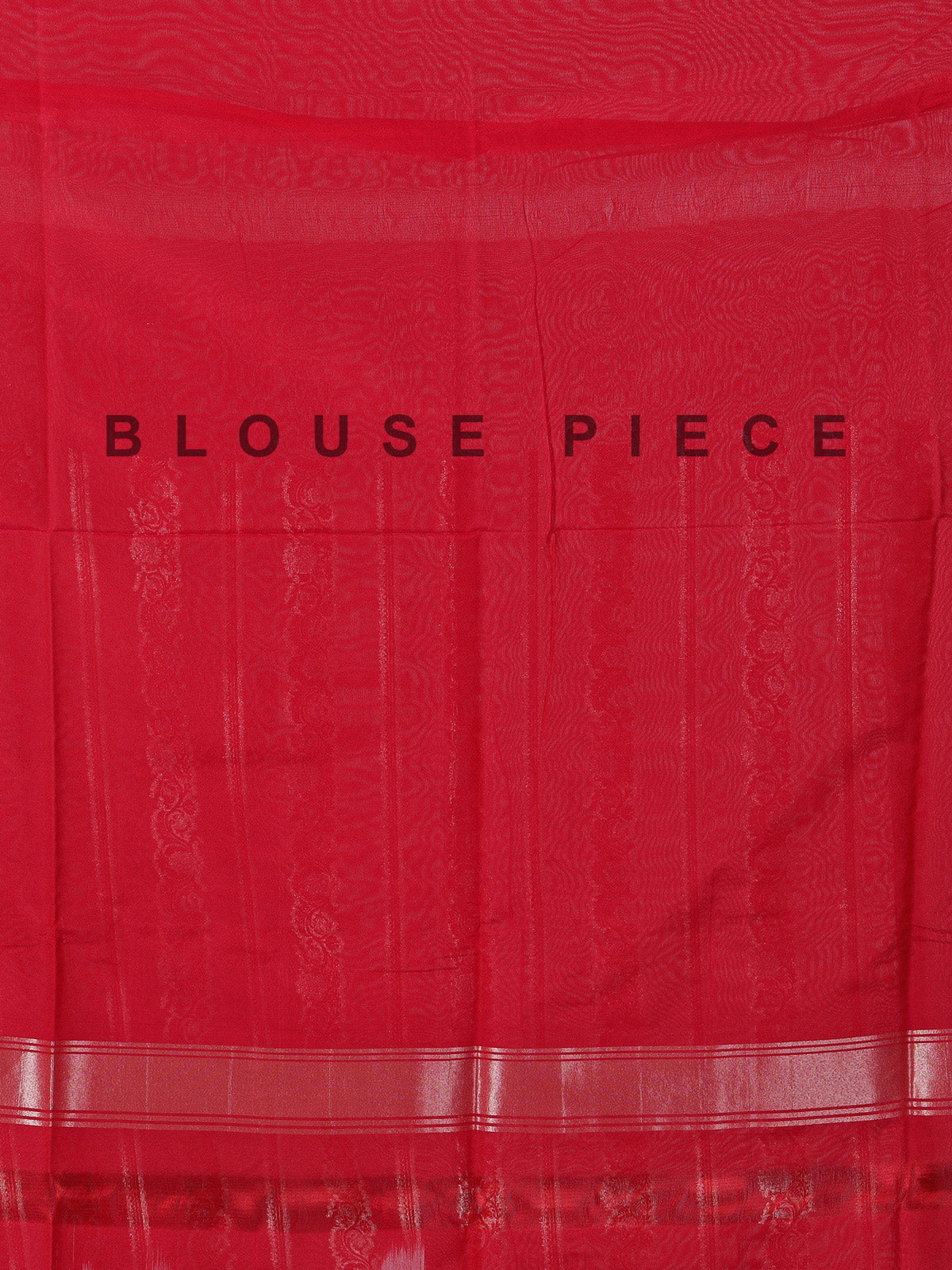Red art silk zari work saree for celebrations