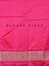 Magenta art silk zari work festive saree