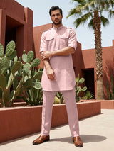 Onion brown elegant mandarin pathani ensemble