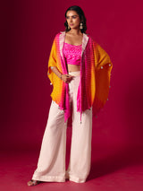 Rani silk designer palazzo suit with jacket
