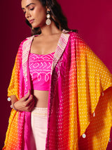 Rani silk designer palazzo suit with jacket