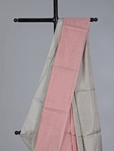 Pink chanderi tissue silk festive wear saree