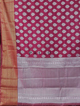 Brown zari embellished saree for wedding