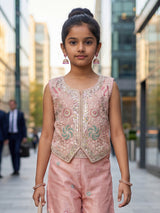 Light pink weddign wear salwar suit for girls