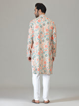 Multicolour printed blossom celebration creation