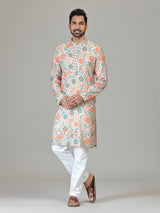 Multicolour printed blossom celebration creation