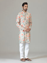 Multicolour printed blossom celebration creation