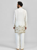 Ivory silver gota heritage celebration attire