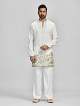 Ivory silver gota heritage celebration attire