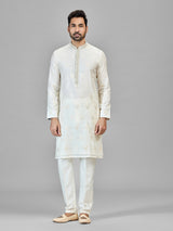 Cream banarasi chanderi regal statement piece