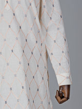 Cotton festival wear light peach kurta suit
