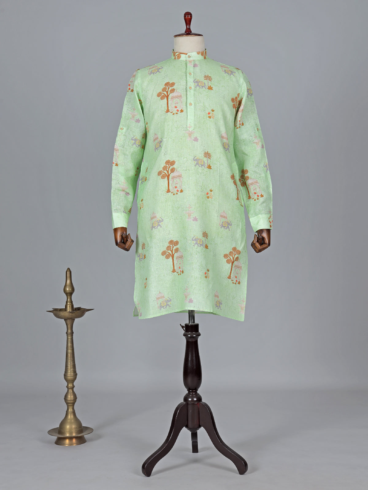 Trendy cotton printed kurta suit