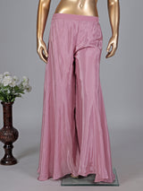 Rose pink georgette silk embroidered salwar suit