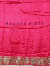 Cream wedding wear semi pashmina silk saree