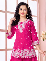 Pink wedding wear salwar suit with dupatta