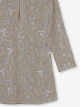 Dusty beige georgette kurta suit with thread work