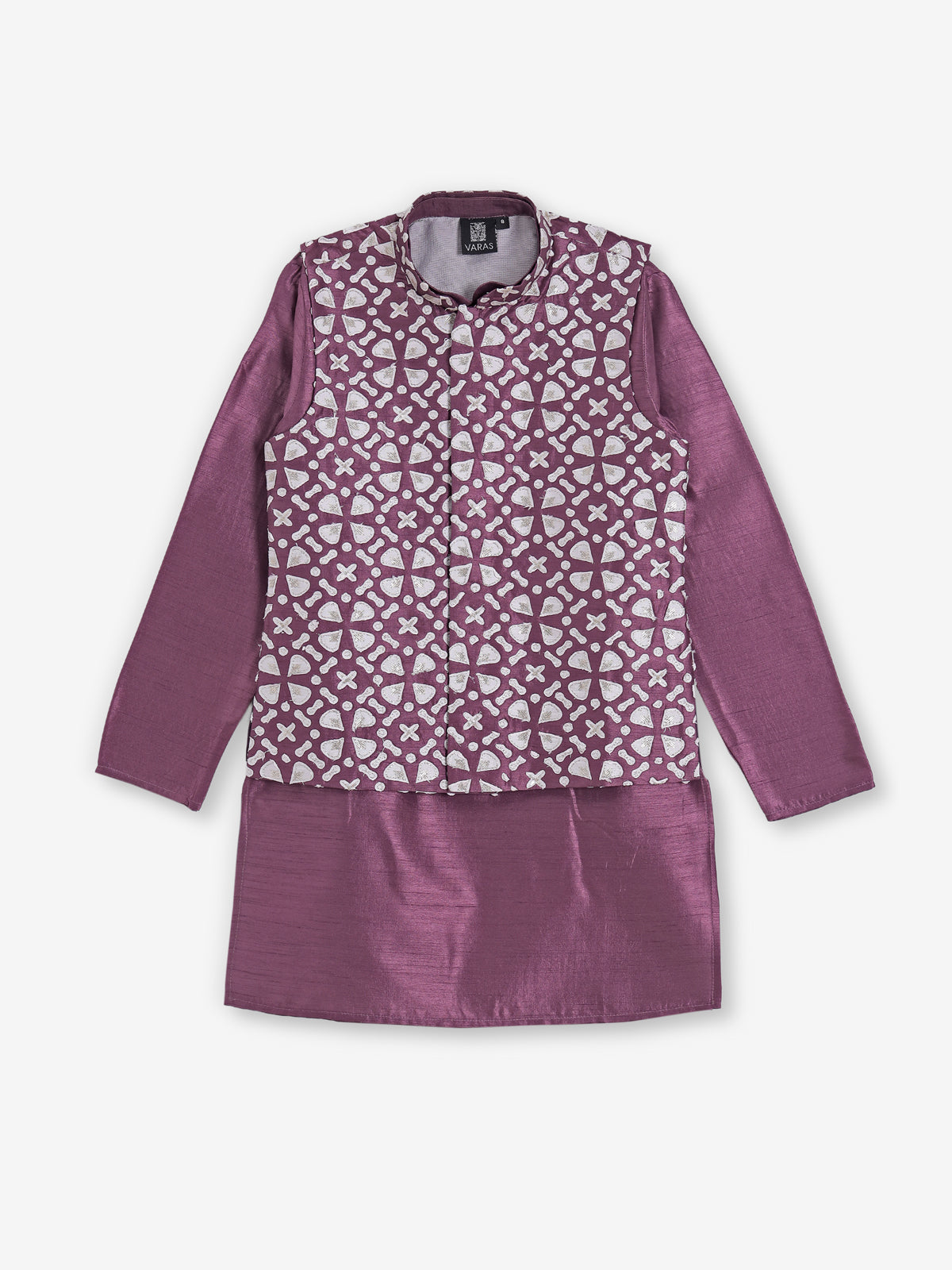 Wine silk waistcoat set for wedding celebration