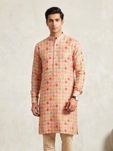 Festive wear multicolor cotton kurta for men