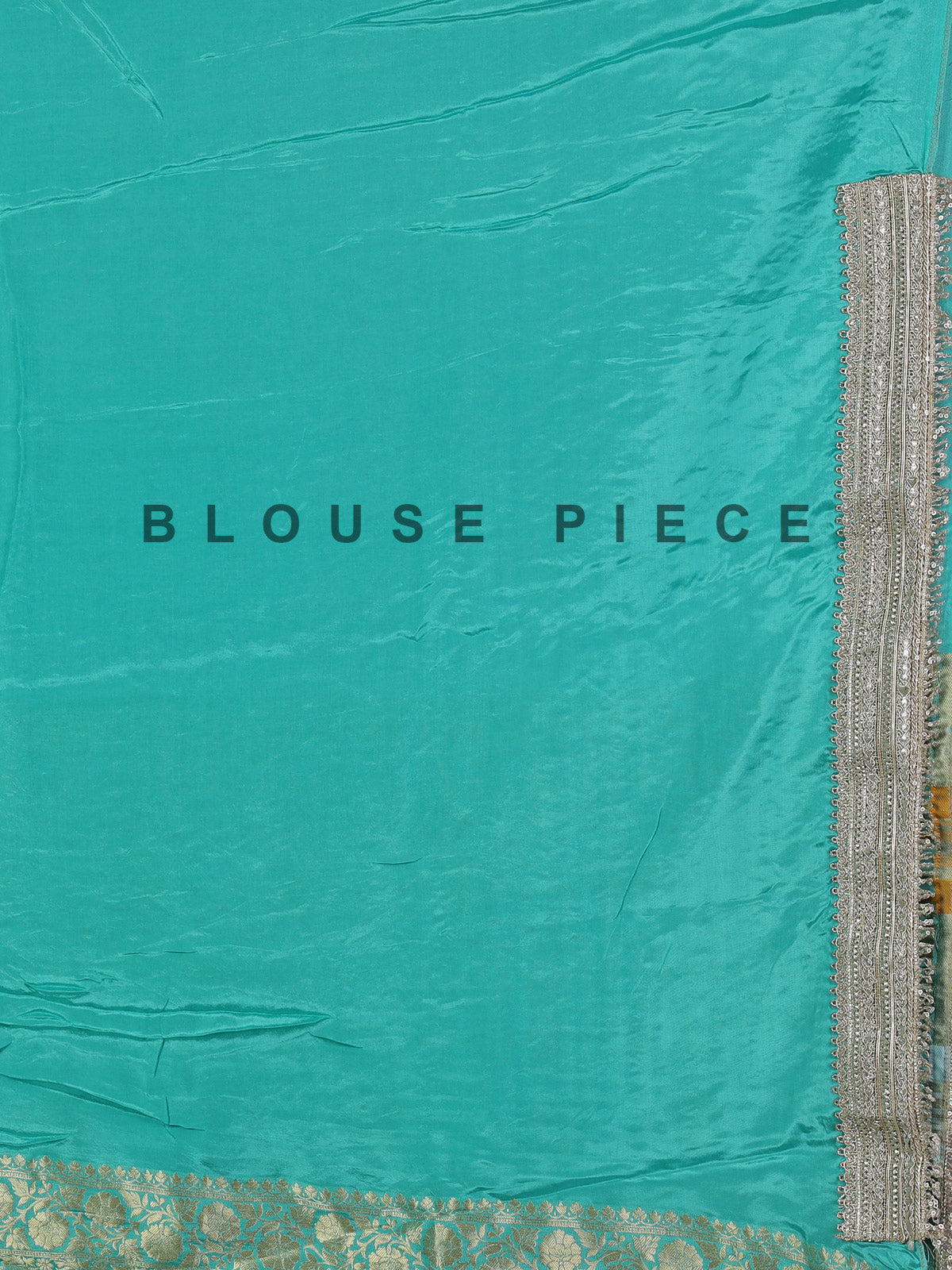 Rama green dola silk embellished festive saree grace