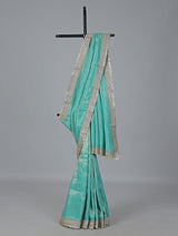 Rama green semi kanjivaram zardosi wedding saree grace