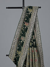 Green semi georgette gota and resham festive saree radiance