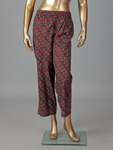 Maroon cotton printed kurti set casual ethnic charm