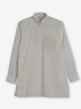Cream cotton linen festive eid pathani suit