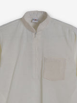 Cream cotton linen festive eid pathani suit