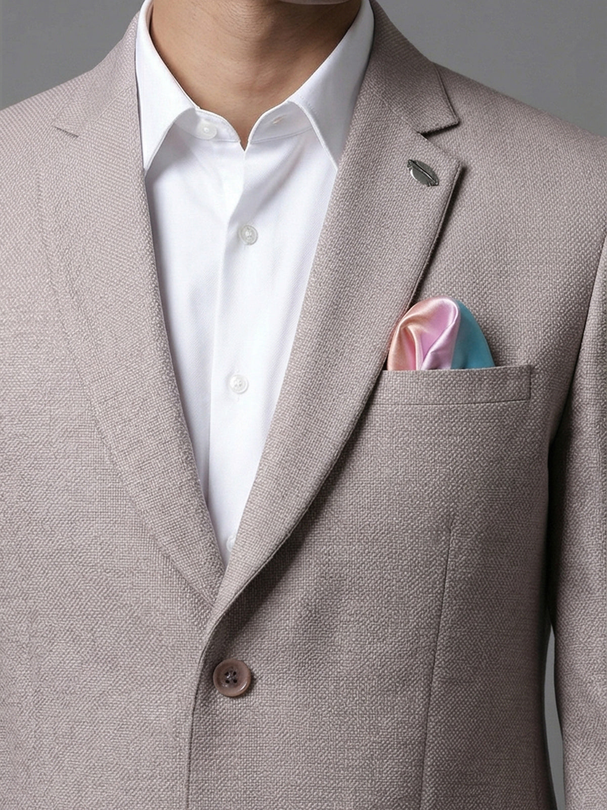 Lilac purple solid juth fabric designer blazer