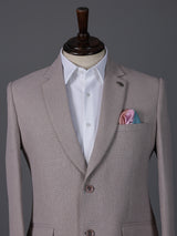 Lilac purple solid juth fabric designer blazer