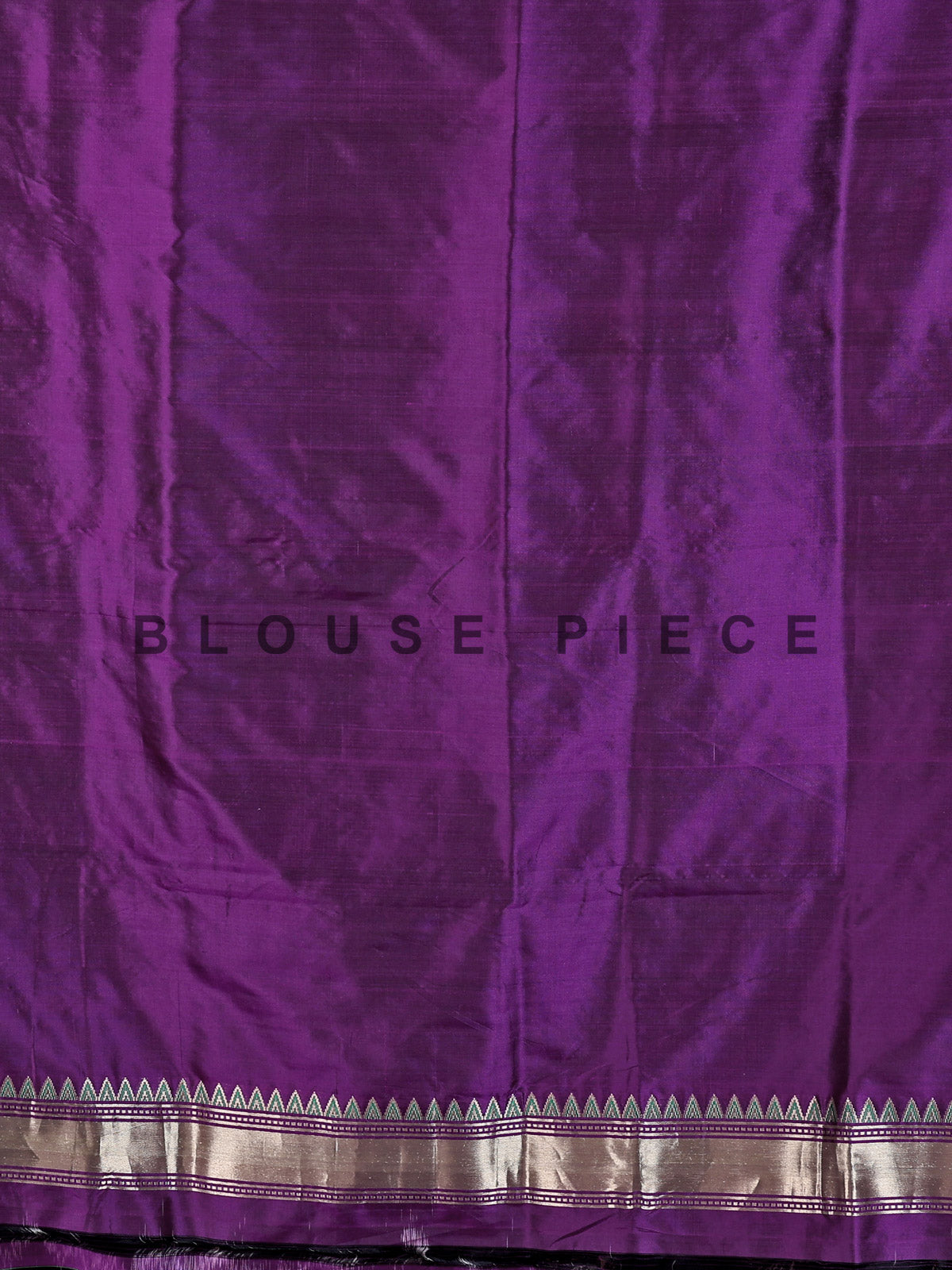 Deep purple pure banarasi silk zari pallu festive saree