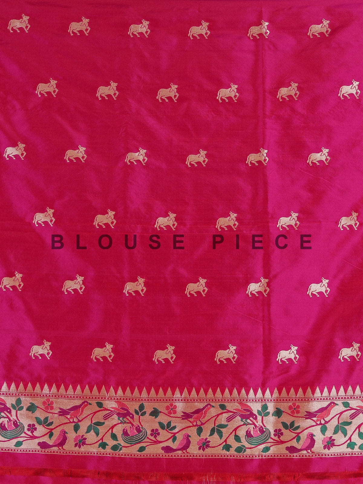 Rani pink pure banarasi silk heritage saree