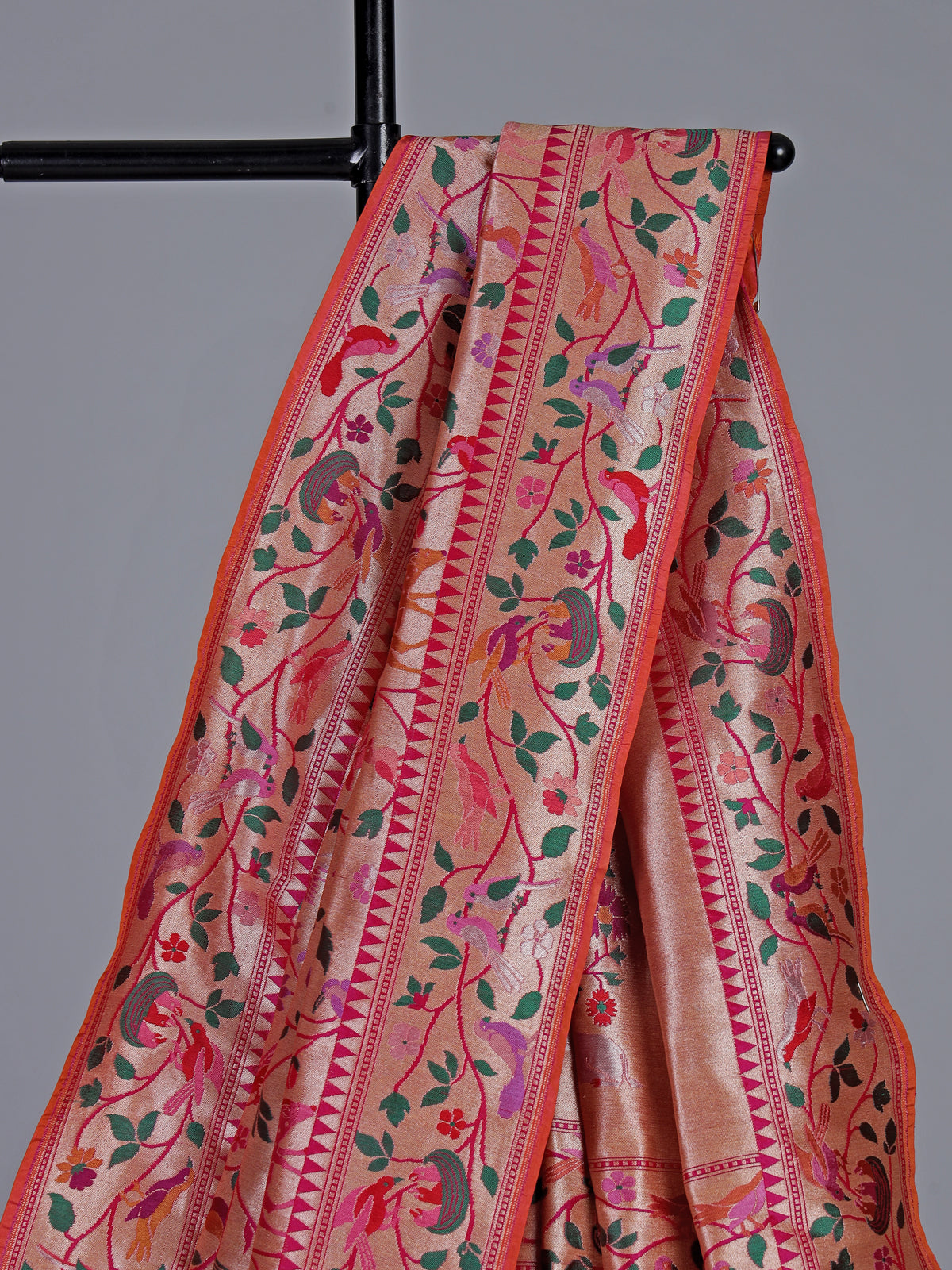 Rani pink pure banarasi silk heritage saree