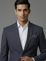 Refined classic grey terry rayon occasion blazer