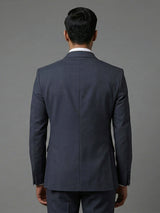 Refined classic grey terry rayon occasion blazer