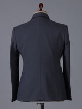 Refined classic grey terry rayon occasion blazer