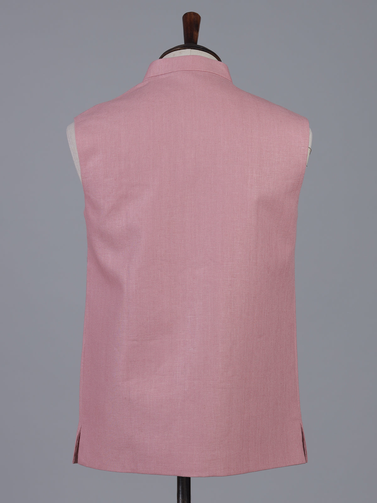 Pink fresh cotton linen waistcoat
