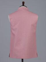 Pink fresh cotton linen waistcoat