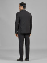 Black terry rayon jodhpuri suit for wedding celebration