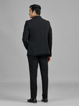 Black terry rayon jodhpuri suit with stunning jacket