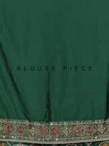 Green art patola silk saree with intricate handcrafted detailing