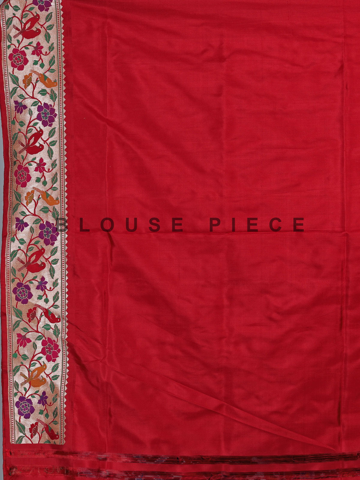 Navy blue pure banarasi silk saree with meenakari accents